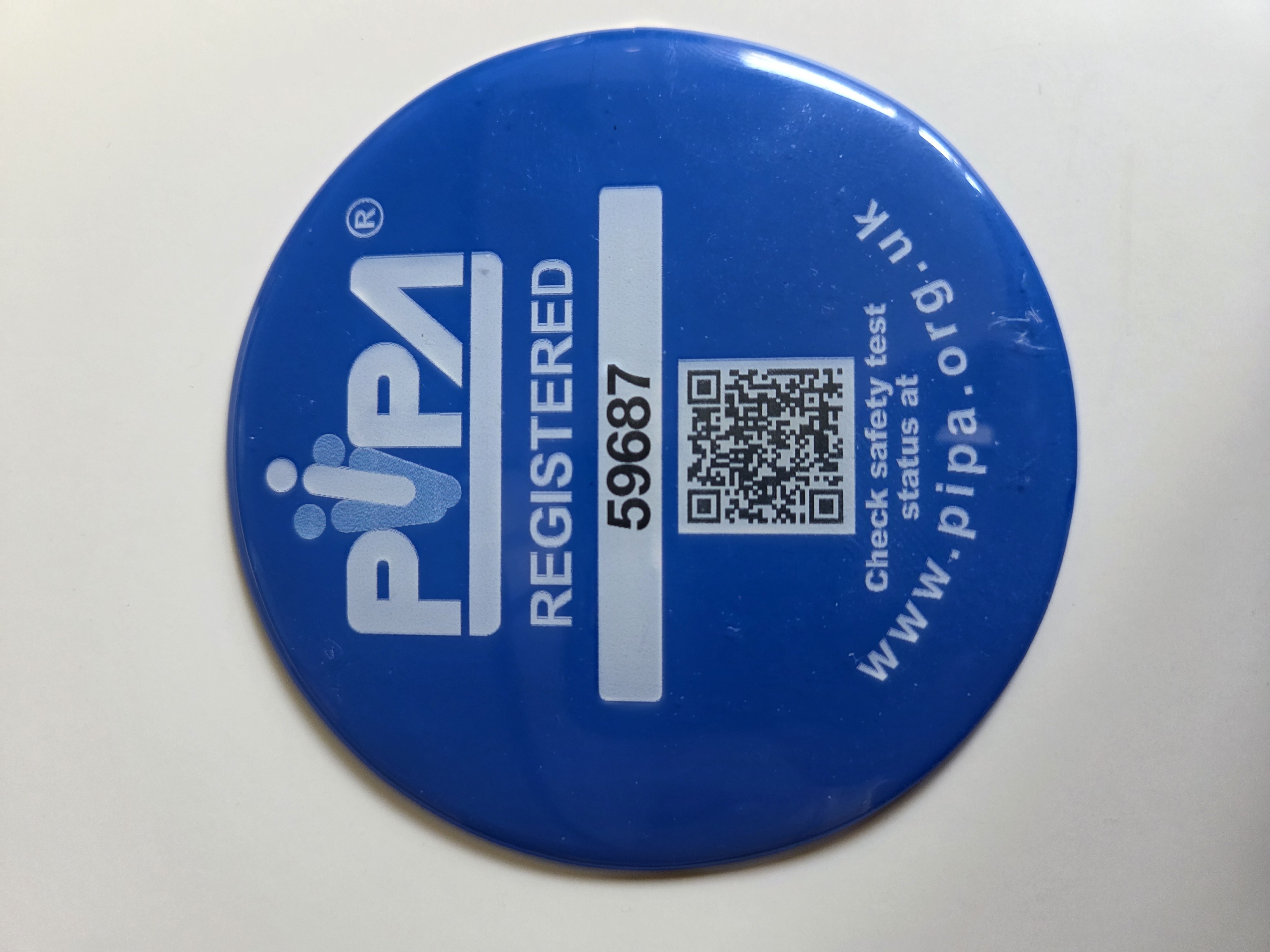 Pipa Tag found on most Pipa tested inflatables